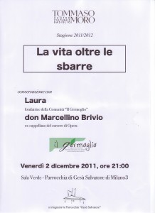 Iniziativa La vita oltre le sbarre 2.12.2011