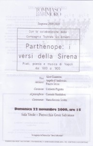 iniziativa I versi della Sirena 22.11.2009