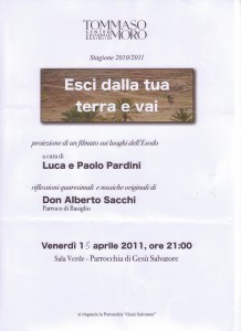 iniziative esci dalla tua terra e vai 15.05.2011