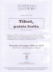 iniziativa Tibet patria ferita 18.05.2008